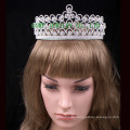 Weißer Rhinestone-Tiara-Braut-Entwurfs-Krone